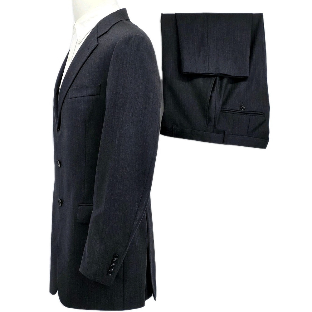 Quiet Luxury Hickey Freeman Herringbone Suit Men’s 42L USA Tailored - Picture 2 of 16